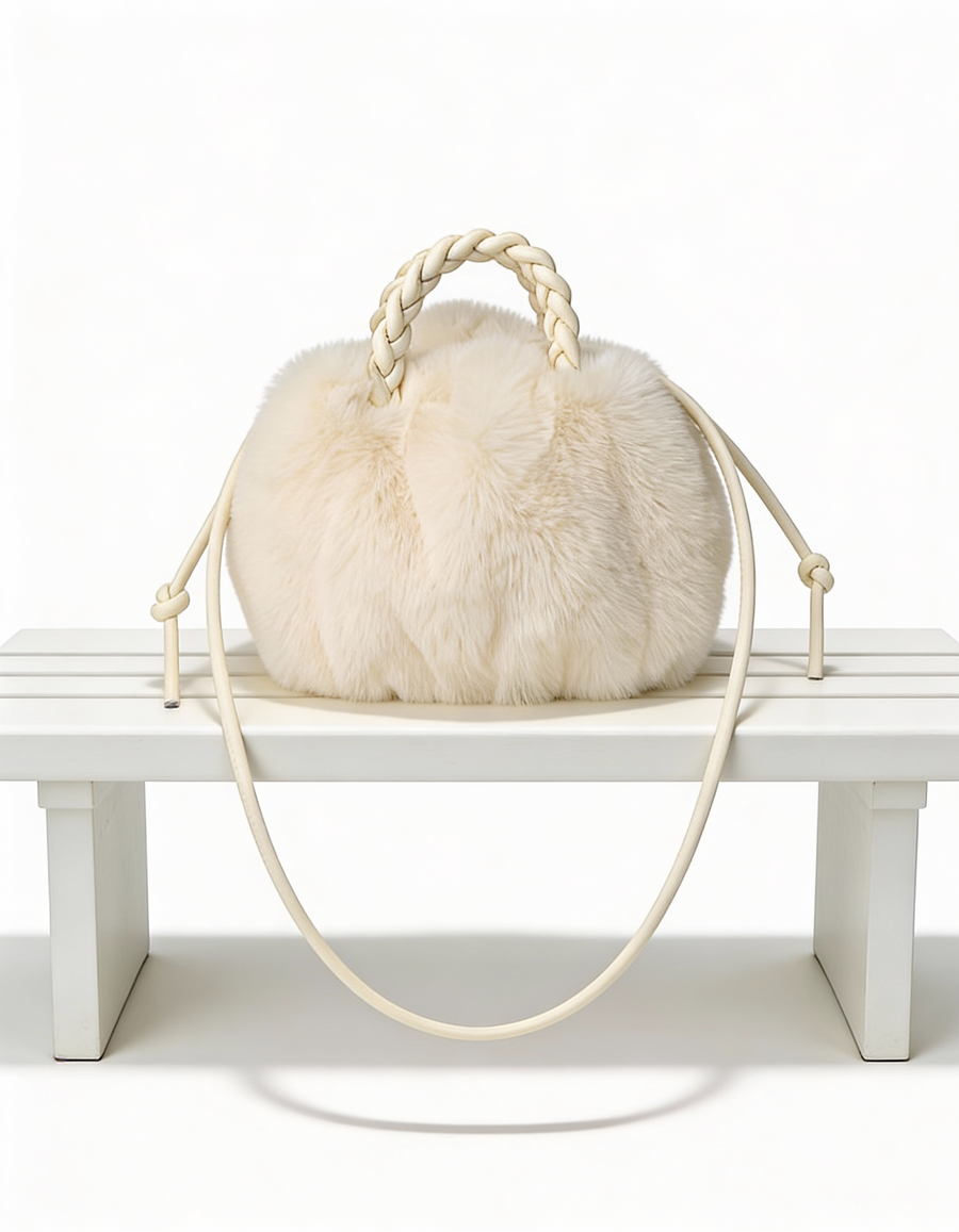 Mala Bucket Peluciada Fashion