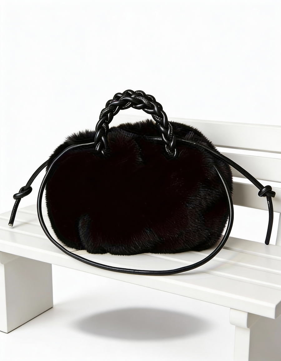 Mala Bucket Peluciada Fashion