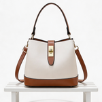 Mala Bucket Elegante com Fecho Metálico