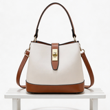 Mala Bucket Elegante com Fecho Metálico