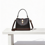 Mala Bucket Elegante com Fecho Metálico