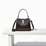 Mala Bucket Elegante com Fecho Metálico