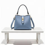 Mala Bucket Elegante com Fecho Metálico