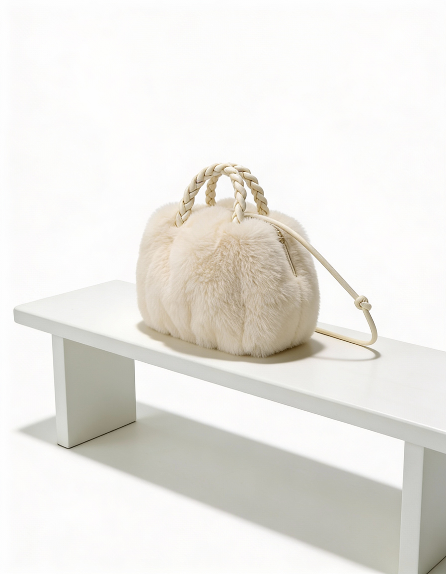 Mala Bucket Peluciada Fashion