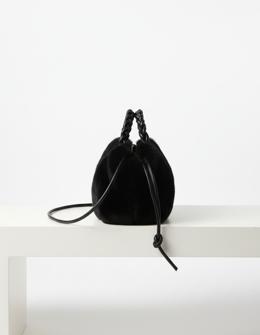 Mala Bucket Peluciada Fashion