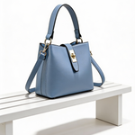 Mala Bucket Elegante com Fecho Metálico
