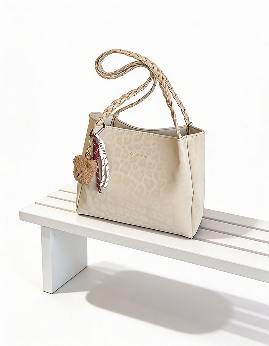 Mala Tote Fashion com Detalhe Trançado