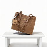 Mala Tote Fashion com Detalhe Trançado