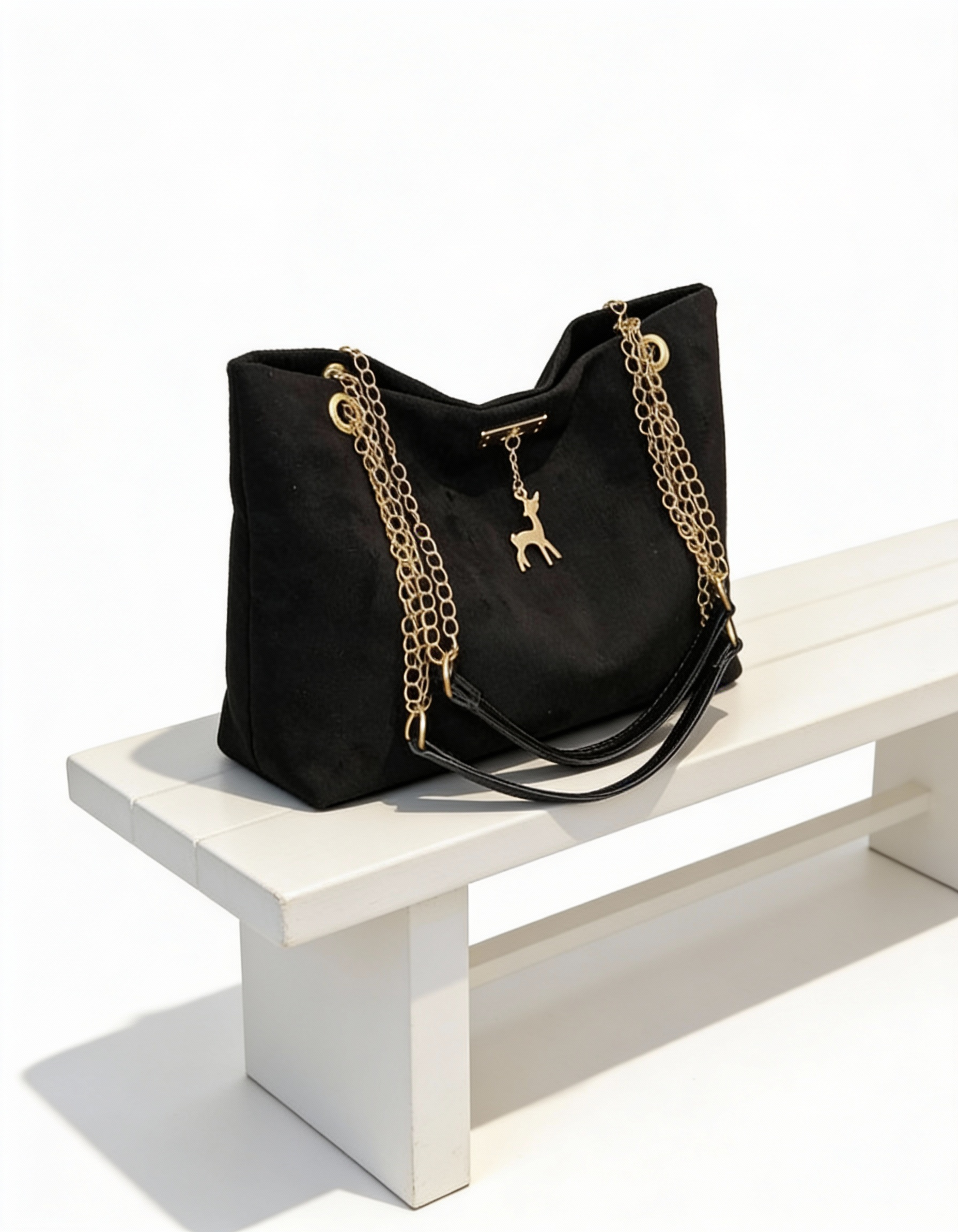 Mala Tote Premium com Detalhes em Corrente