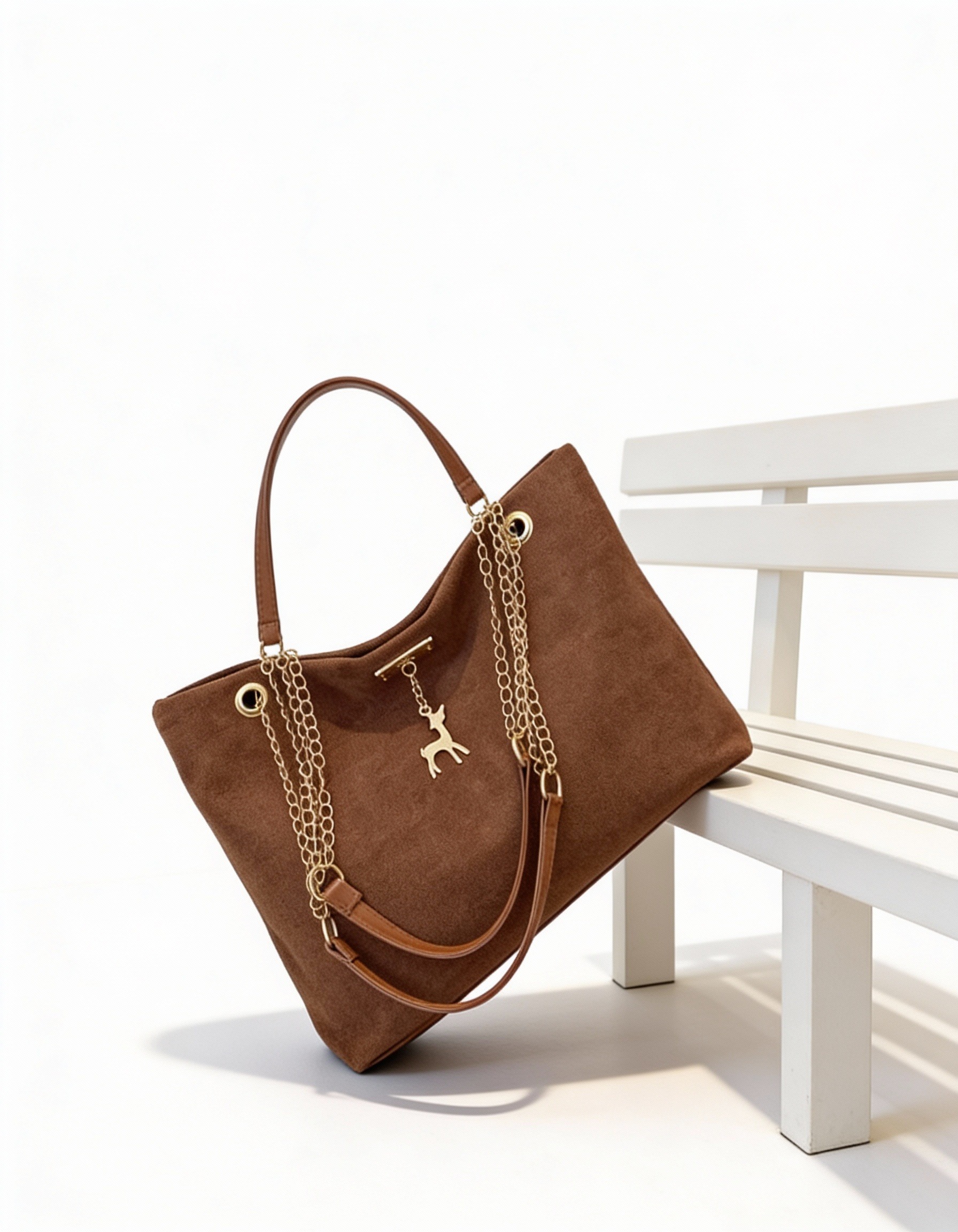 Mala Tote Premium com Detalhes em Corrente