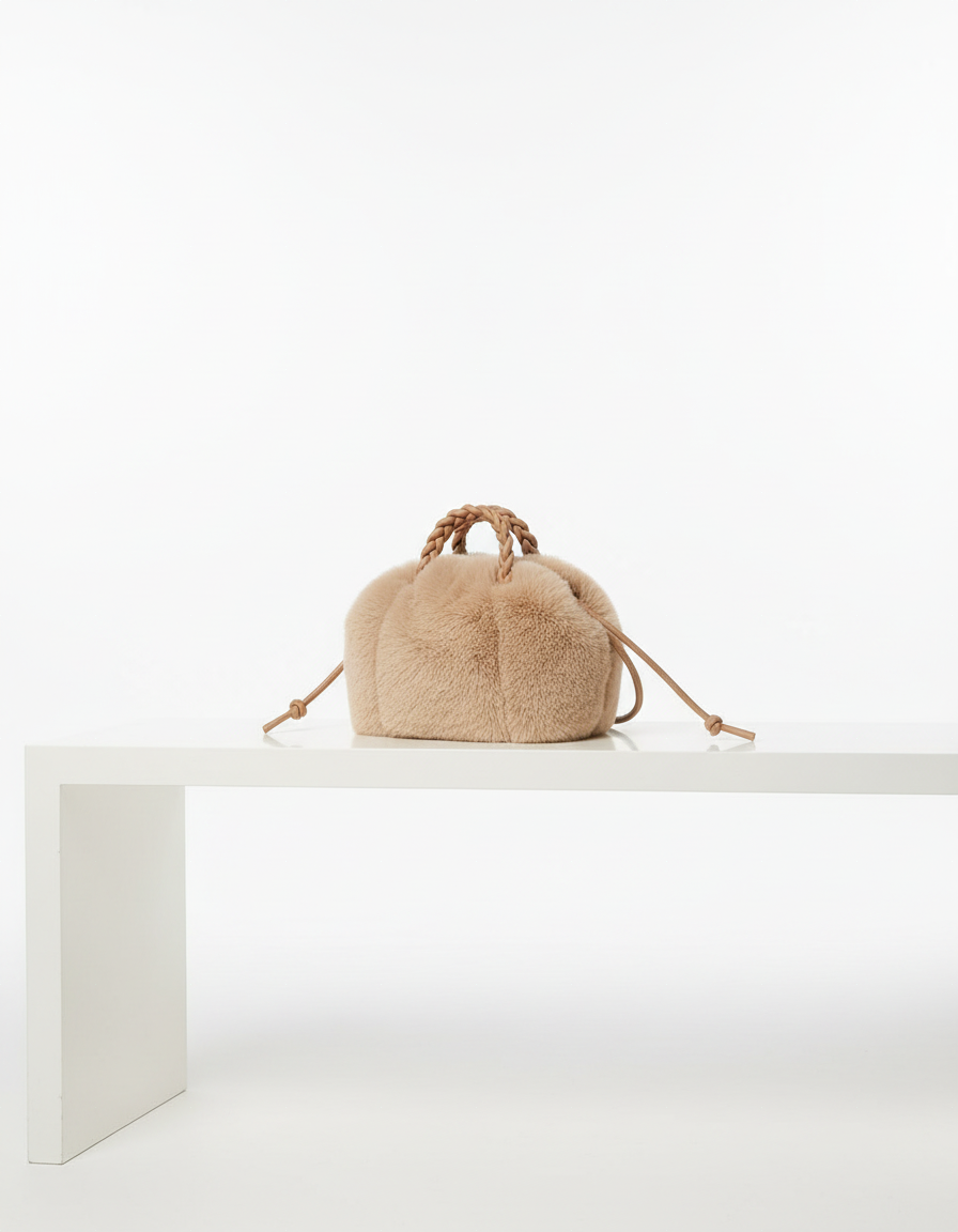 Mala Bucket Peluciada Fashion