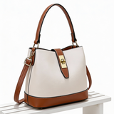 Mala Bucket Elegante com Fecho Metálico