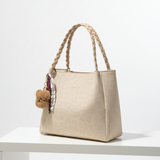 Mala Tote Fashion com Detalhe Trançado
