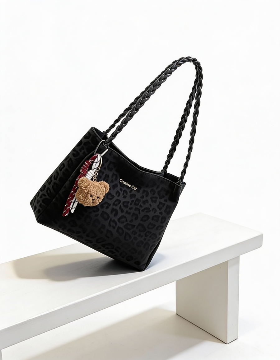 Mala Tote Fashion com Detalhe Trançado