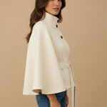 Blusa Elegante com Cinto e Manga Ampla