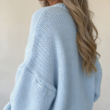 Camisola Tricot Oversized Manga Ampla