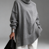 Camisola Oversized Minimal Gola Alta