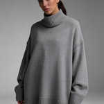 Camisola Oversized Minimal Gola Alta
