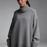 Camisola Oversized Minimal Gola Alta