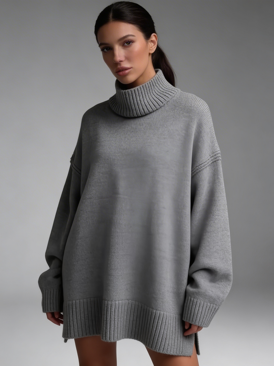 Camisola Oversized Minimal Gola Alta