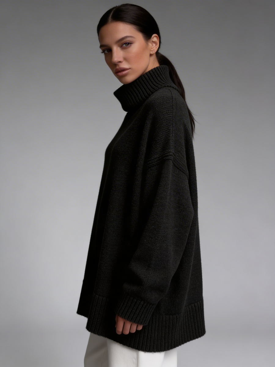 Camisola Oversized Minimal Gola Alta
