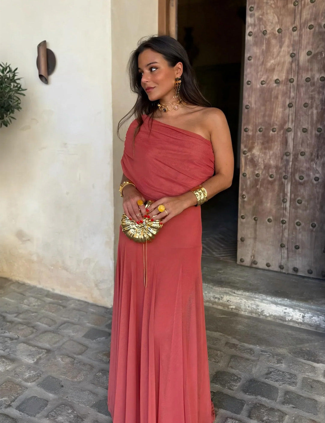 Leonor | Vestido Longo Drapeado