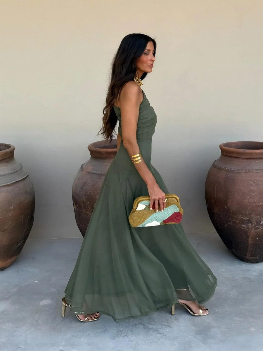 Leonor | Vestido Longo Drapeado