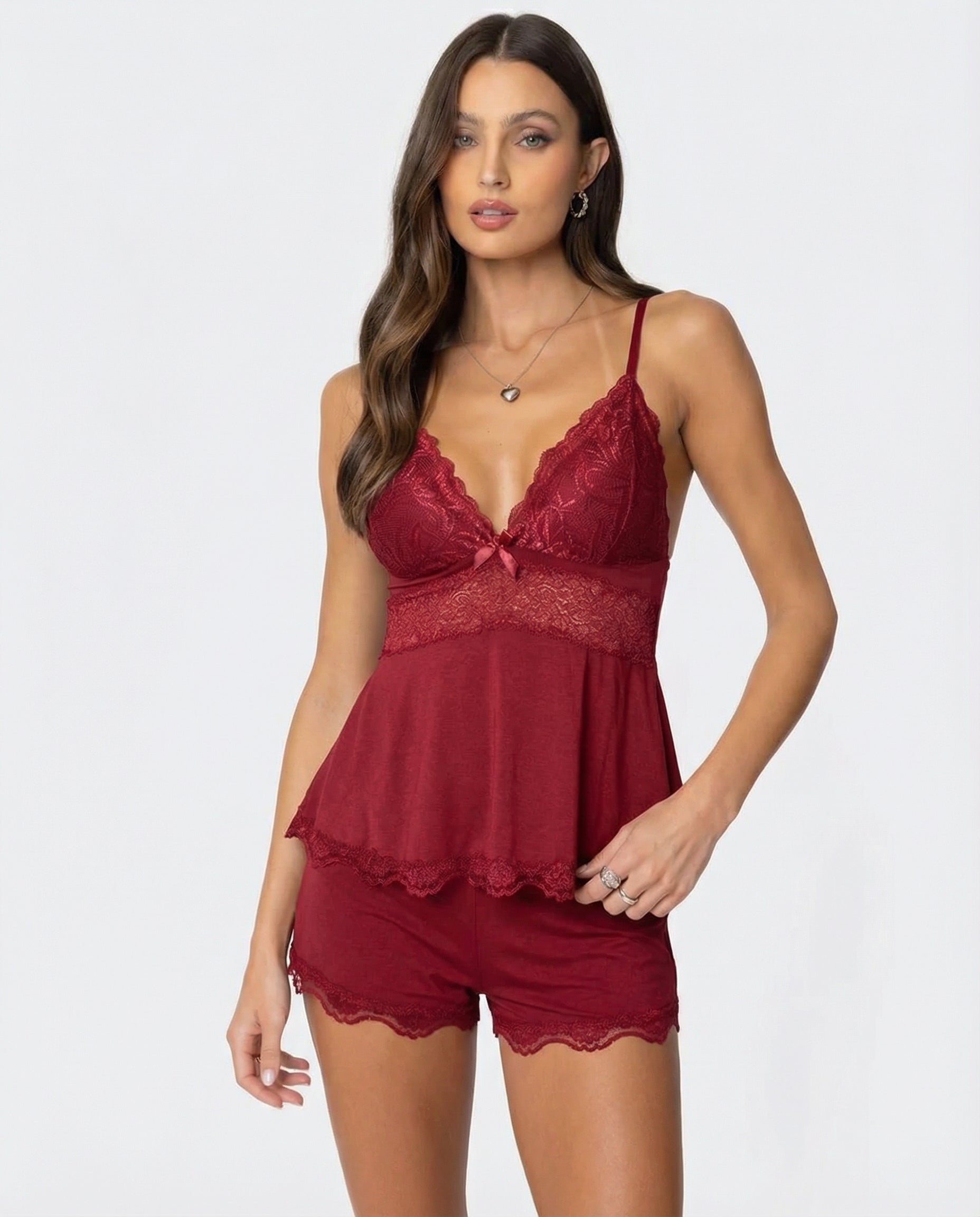 Conjunto de Renda Beijo da Meia-Noite