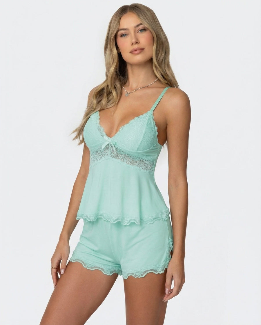 Conjunto de Renda Beijo da Meia-Noite