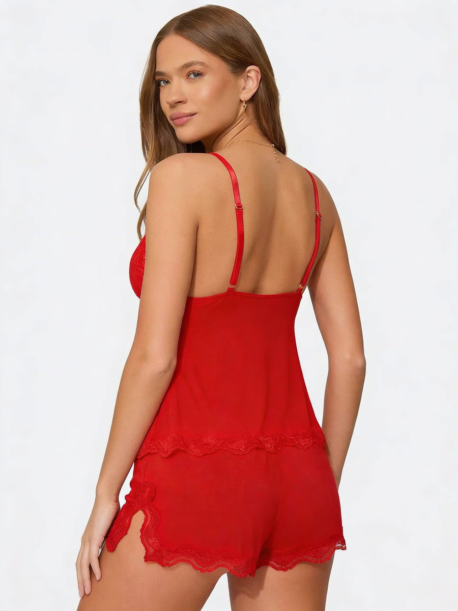 Conjunto de Renda Beijo da Meia-Noite